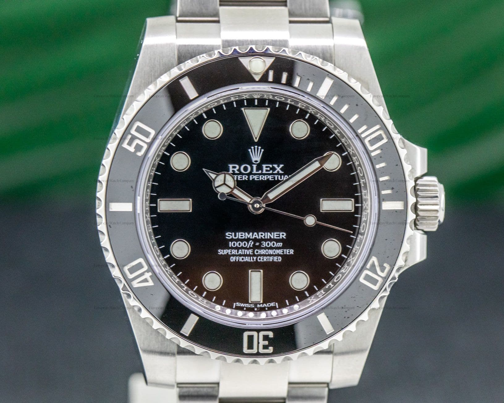 Rolex Submariner No Date Ceramic Bezel SS