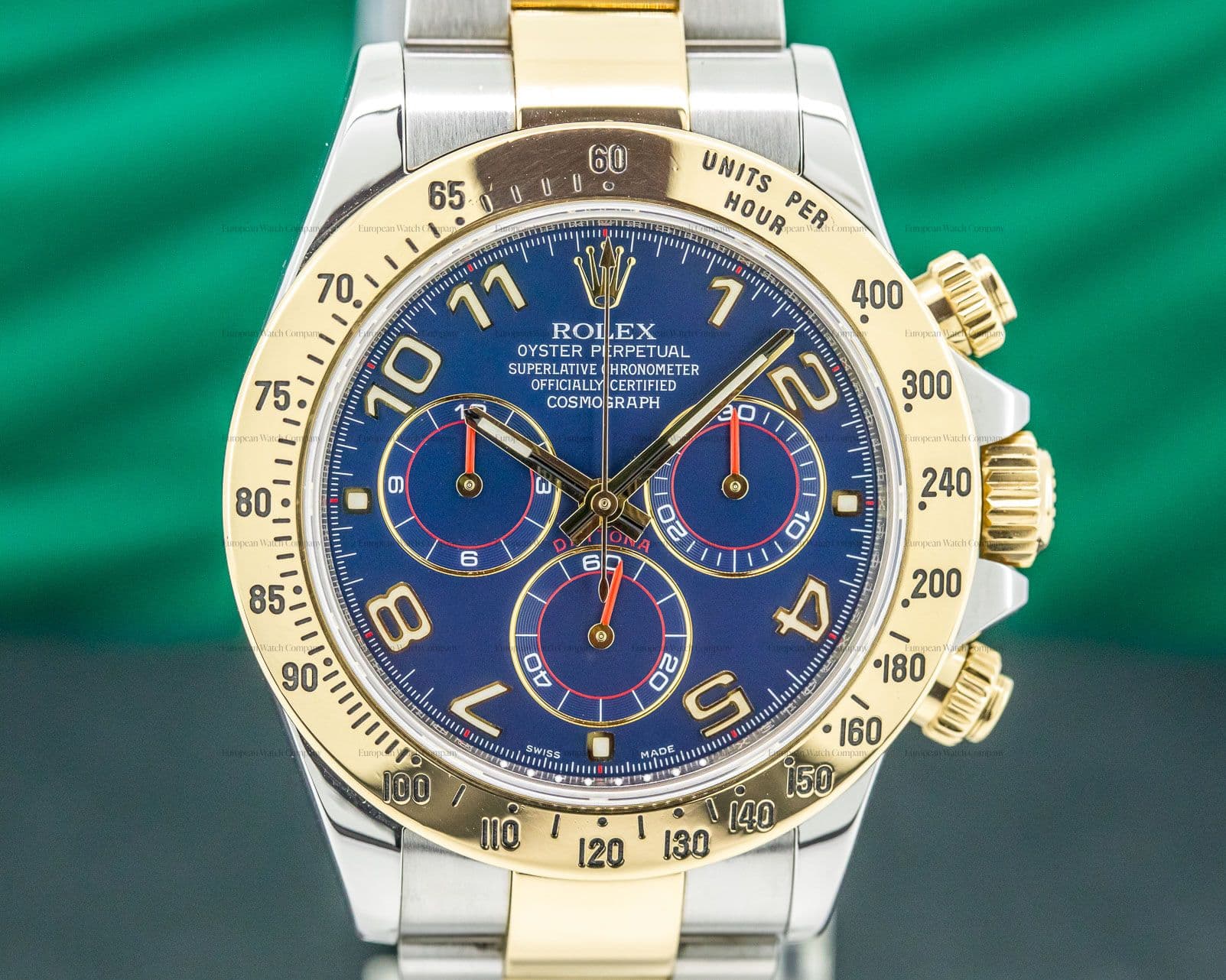 Rolex Daytona Blue Dial 18K Yellow Gold / SS 