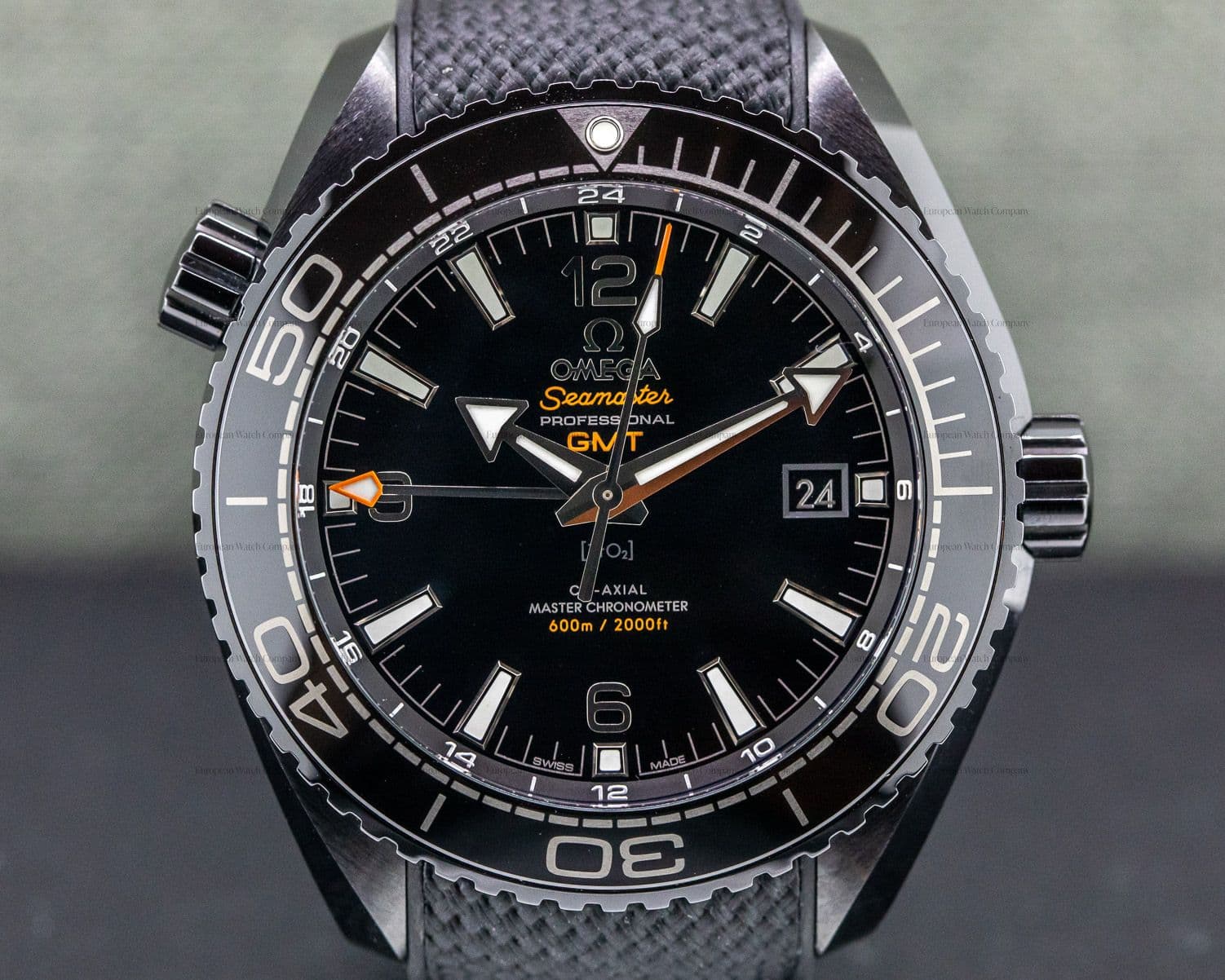 Omega Seamaster Planet Ocean Deep Black GMT 600M Co-Axial Ceramic