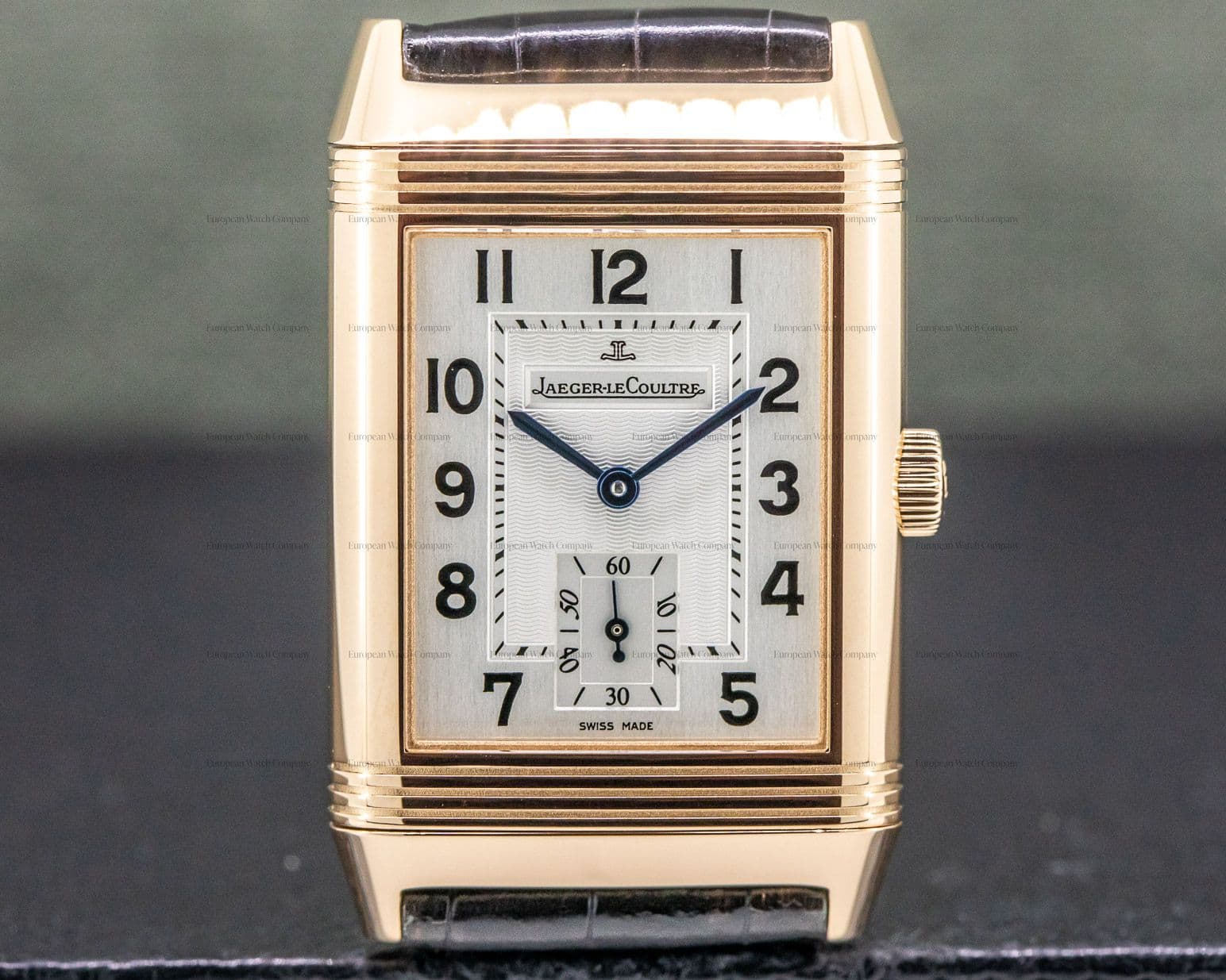Jaeger LeCoultre Reverso Grande Taille 18K Rose Gold / Alligator 