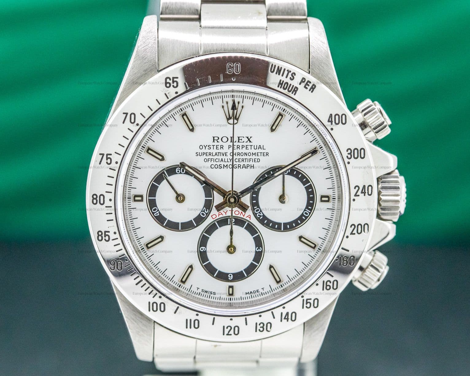 Rolex Daytona SS White Dial Zenith Movement INVERTED 6 