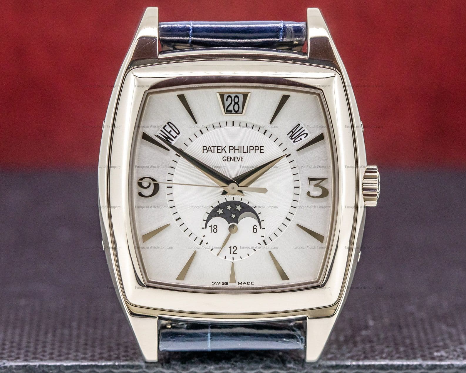 Patek Philippe Gondolo Calendario 18K White Gold Silver Dial 