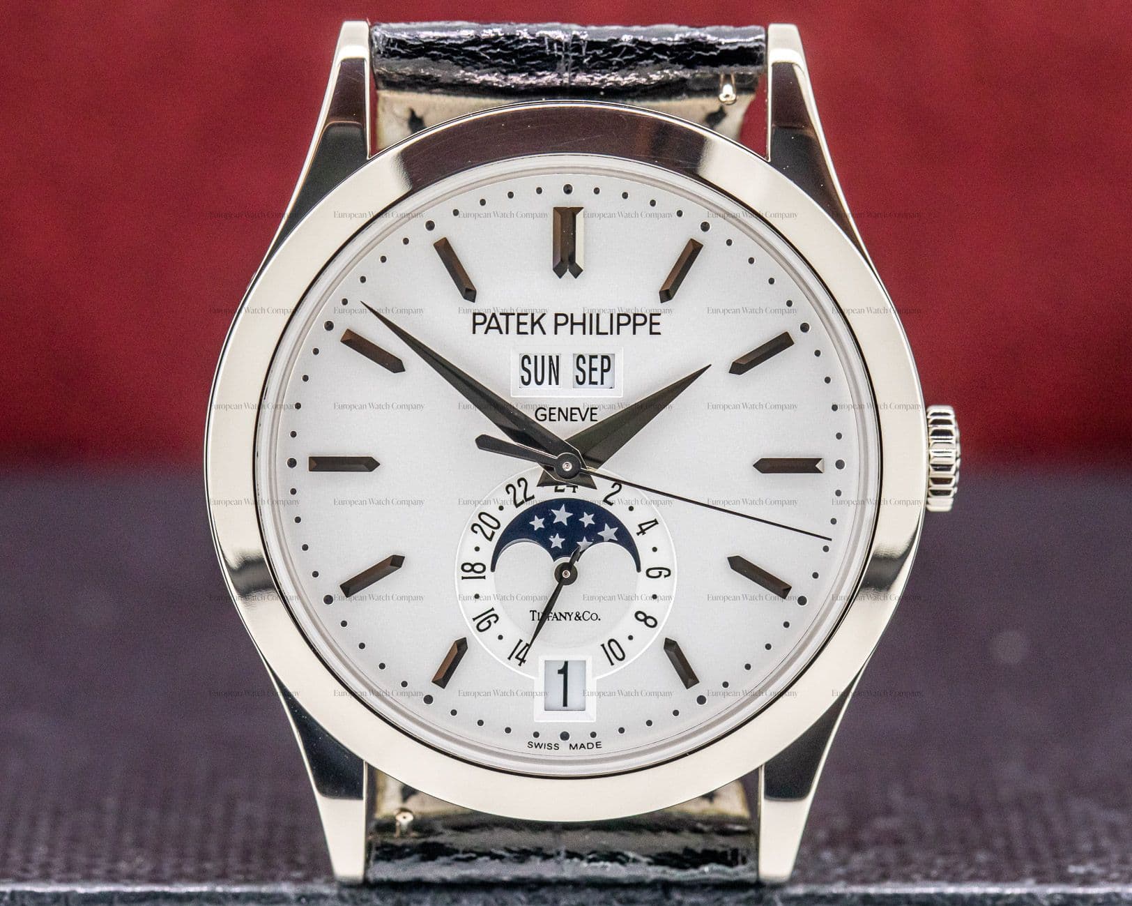 Patek Philippe Annual Calendar Silver Dial 18K White Gold TIFFANY & CO