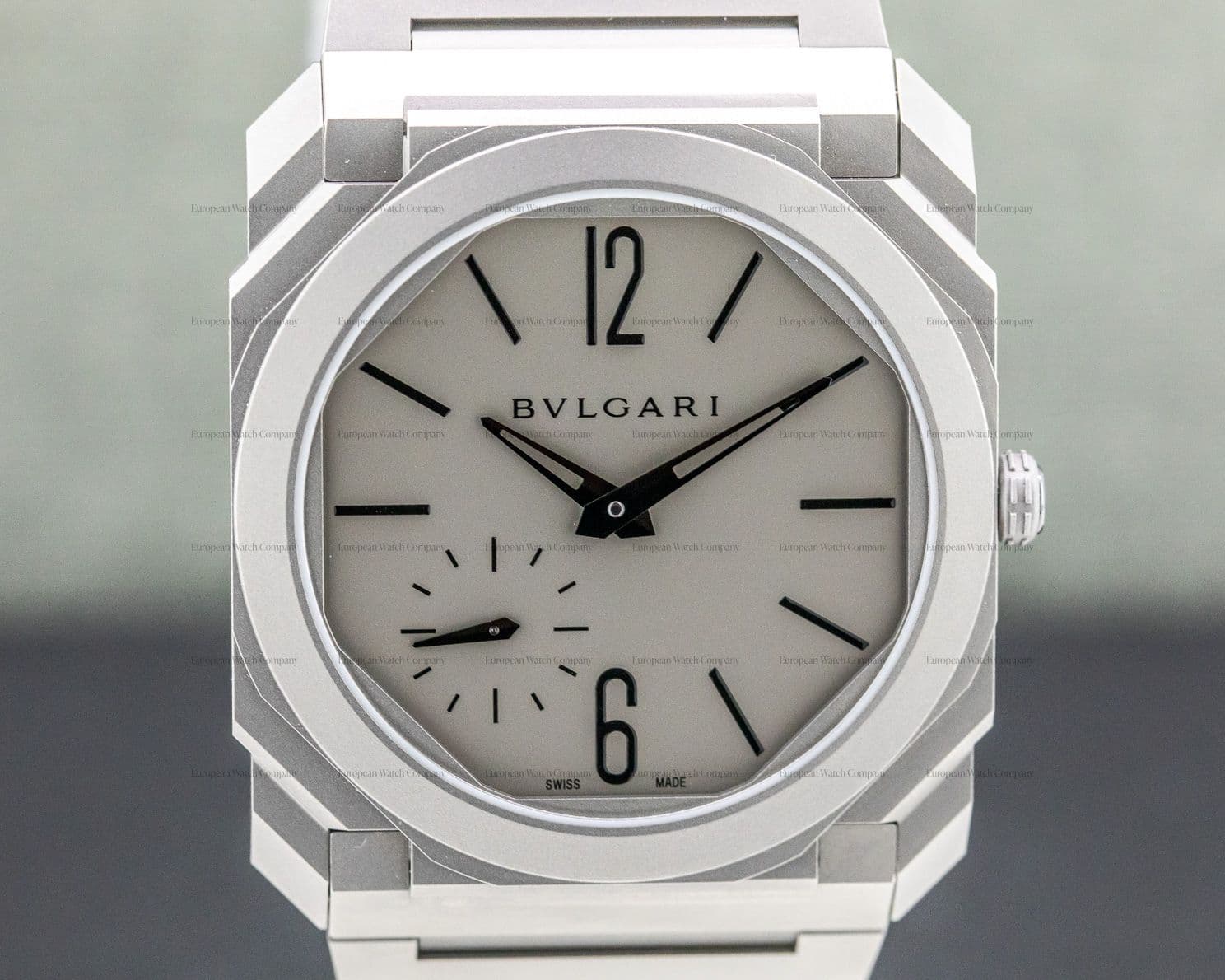 Bulgari Octo Finissimo Titanium Extra Thin Grey / Blue 40MM