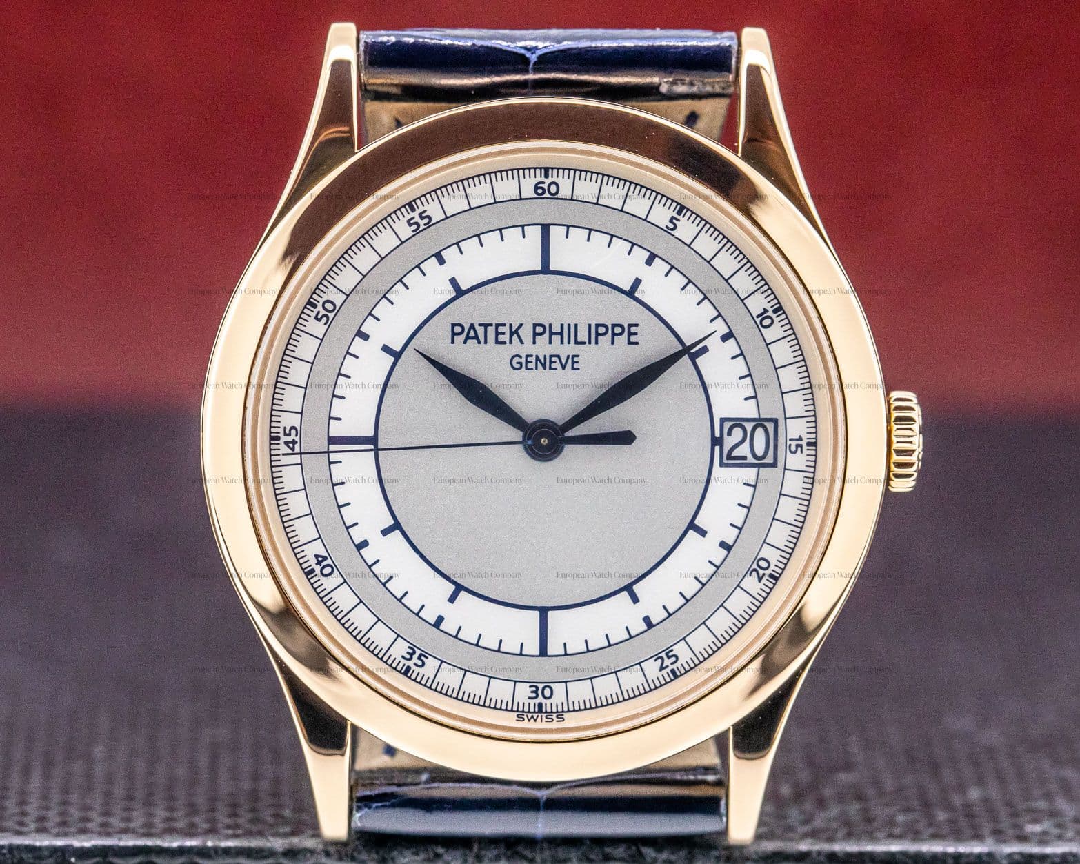 Patek Philippe Calatrava 18K Rose Gold Sector Dial 