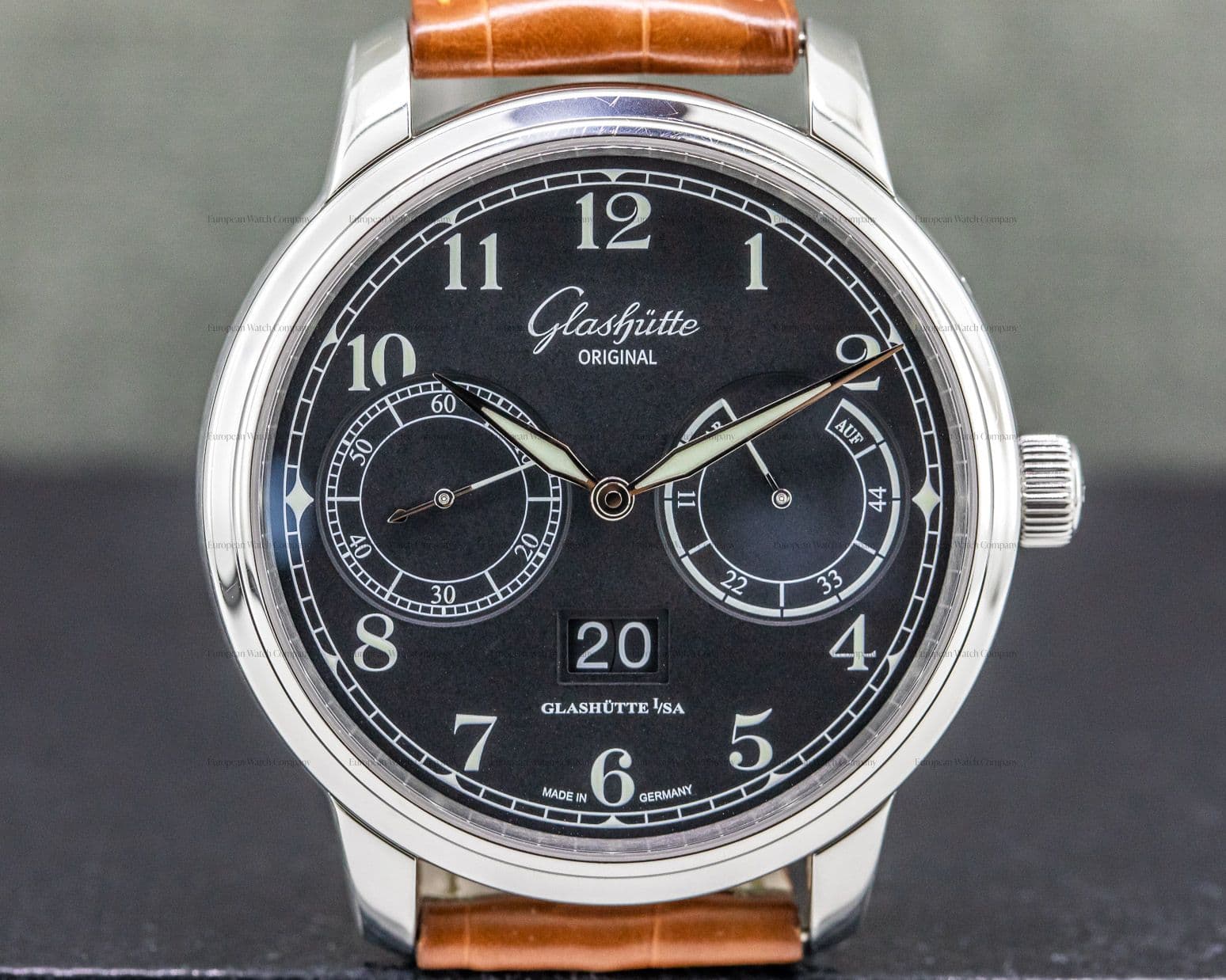 Glashutte Original Senator Observer SS Black Dial 