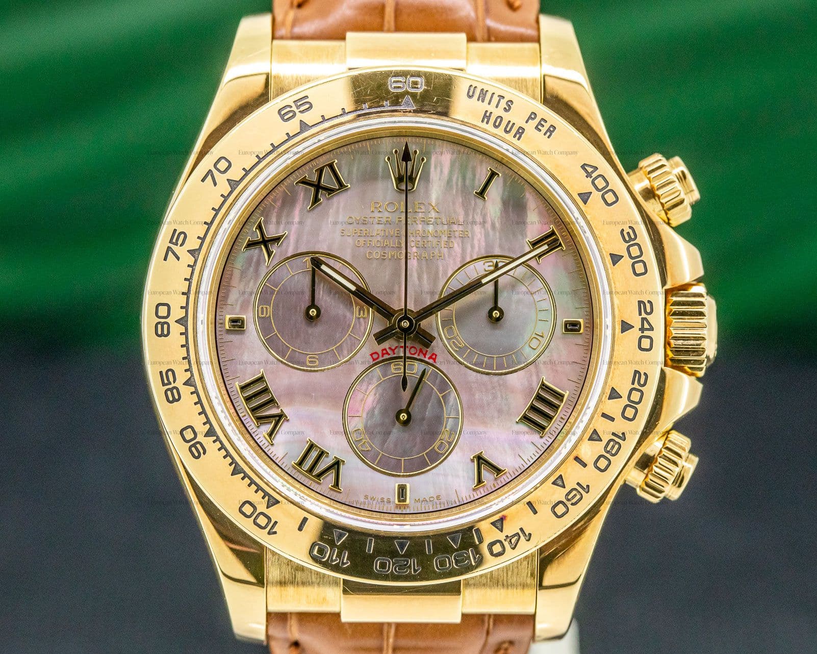 Rolex Daytona 18K Yellow Gold / Black MOP Dial 