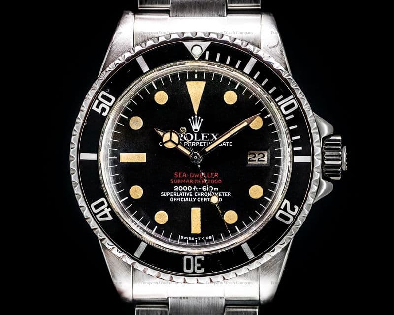 Rolex Vintage "Double Red" Sea Dweller Mark IV Dial SS / SS