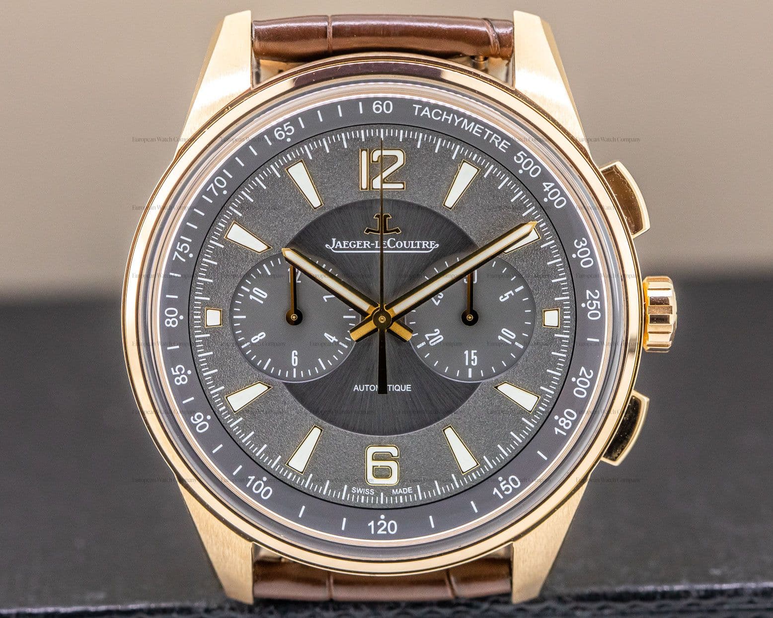 Jaeger LeCoultre Polaris Chronograph 18k Rose Gold / Grey Dial