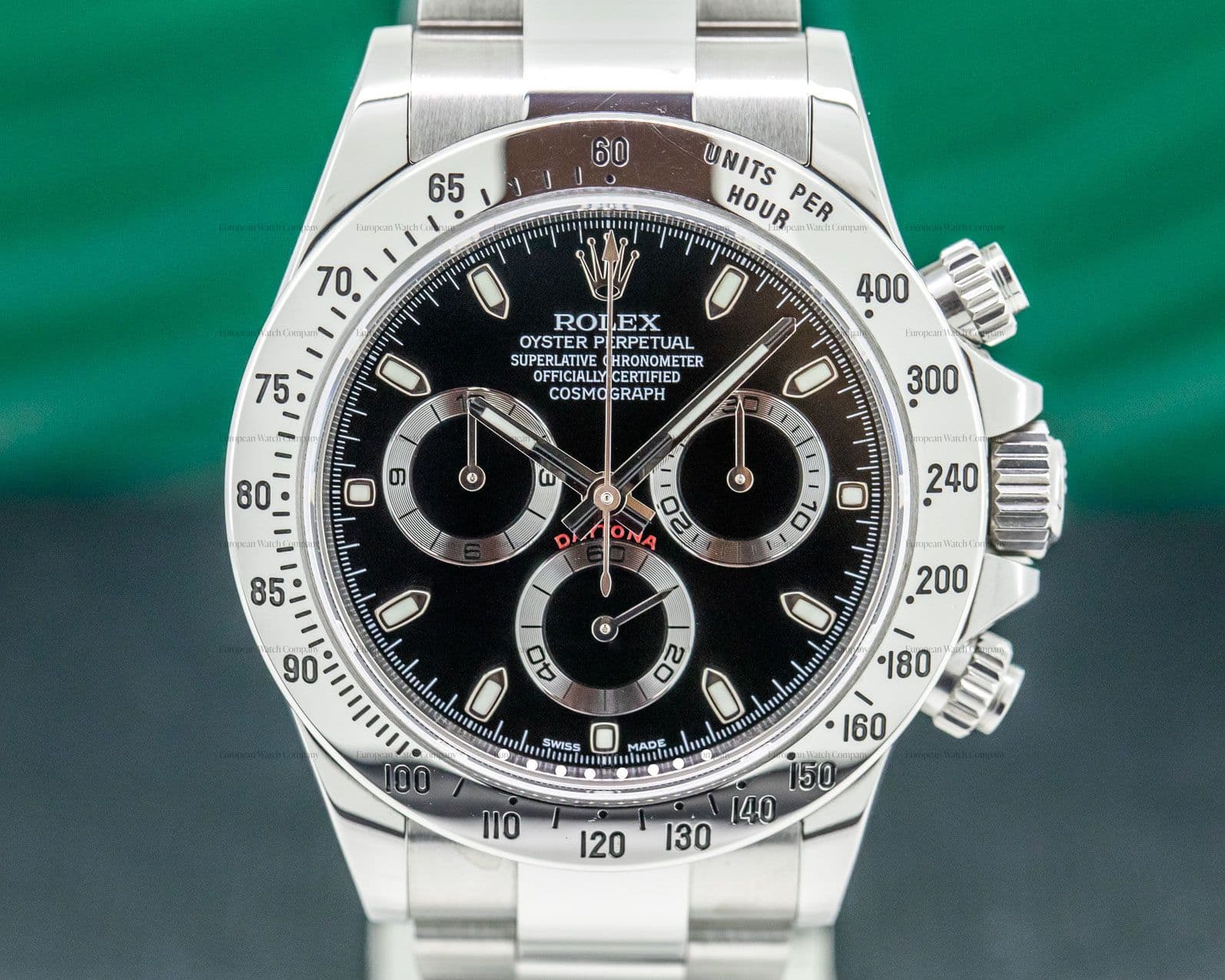 Rolex Daytona Black Dial SS 