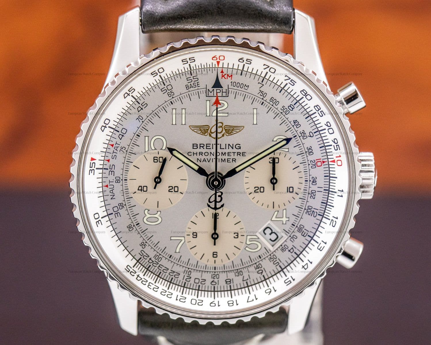 Breitling Navitimer Chronograph SS Silver Dial 