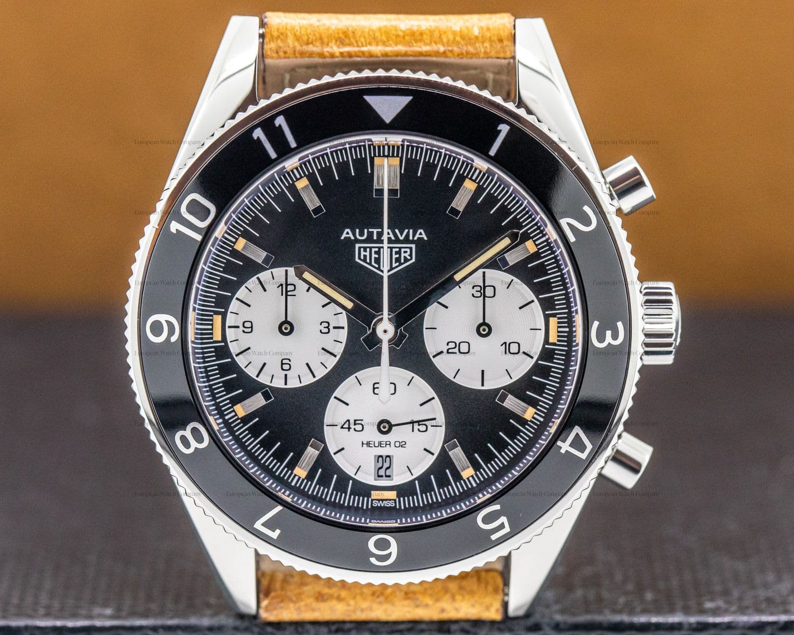 TAG Heuer Autavia Heritage Chronograph SS/Strap "Panda Dial"