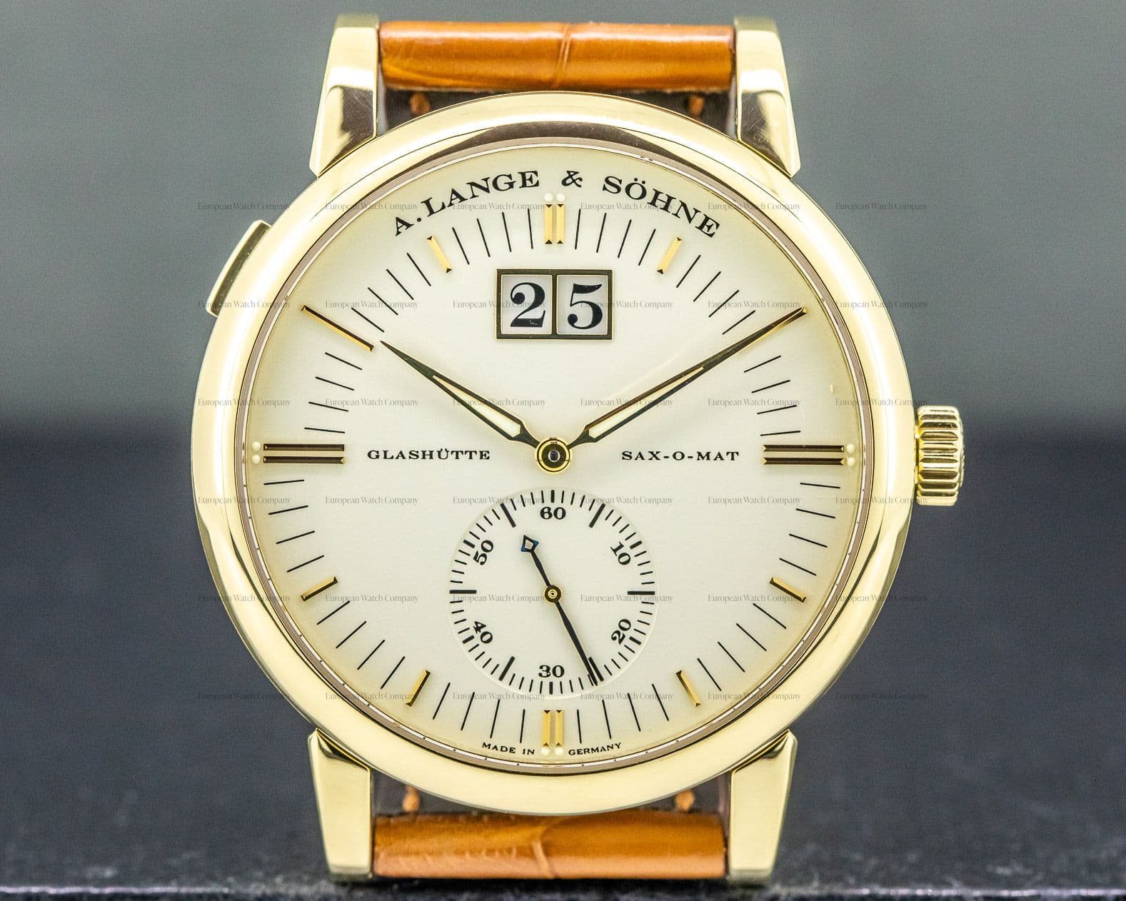 A. Lange and Sohne Grand Langematik Date 18K Yellow Gold