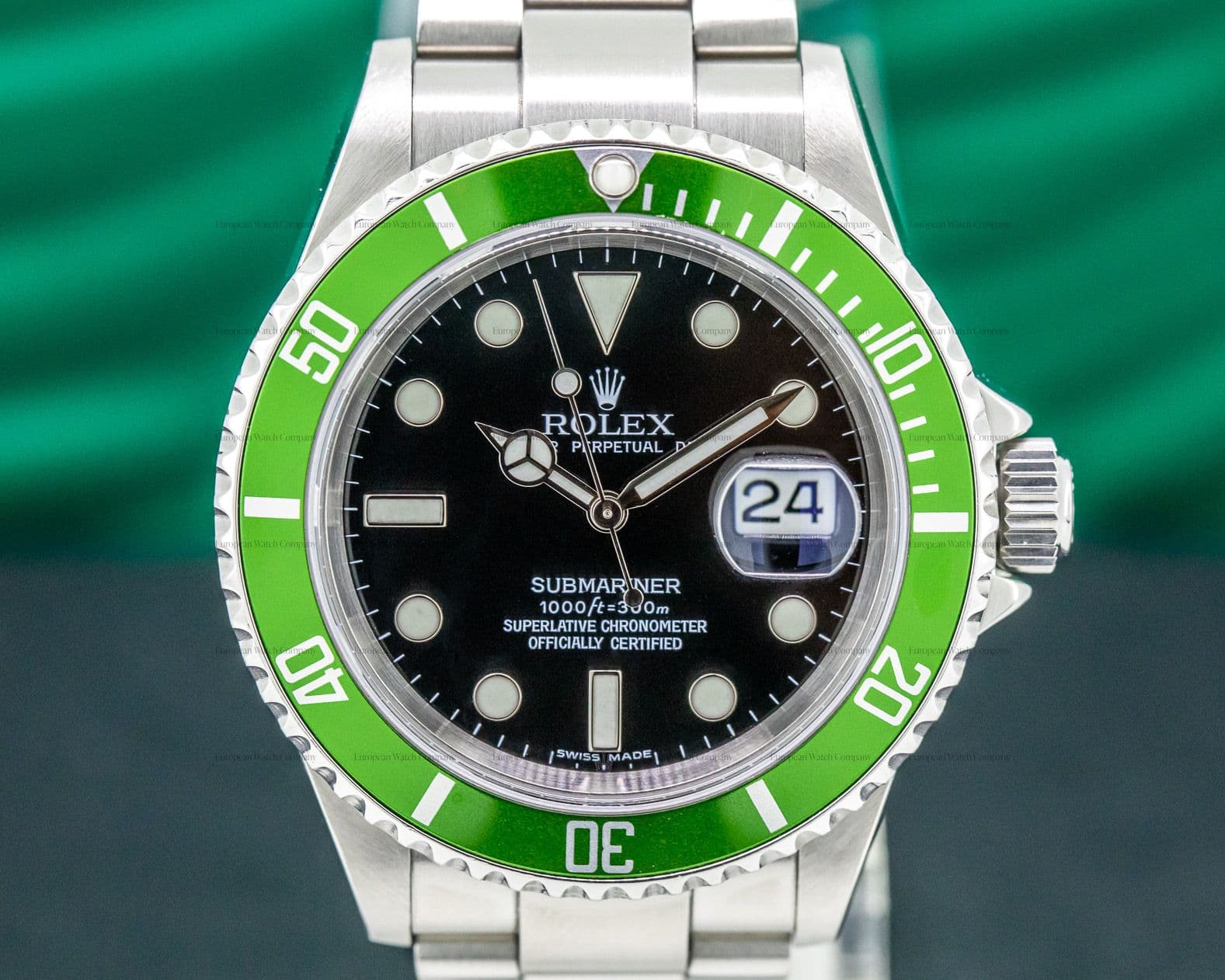 Rolex Submariner 50th Anniversary SS Green Bezel