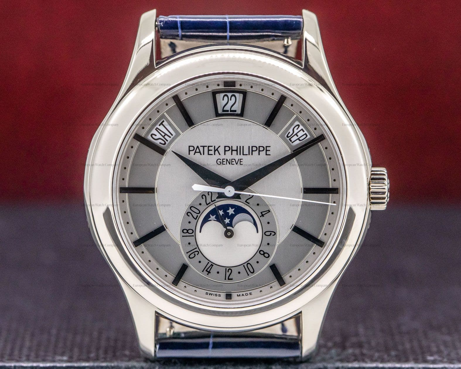 Patek Philippe Annual Calendar Silver Dial 18K White Gold 

