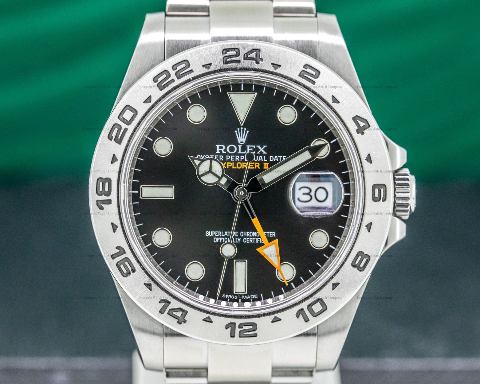 Rolex Explorer II Black Dial SS / FULL SET 