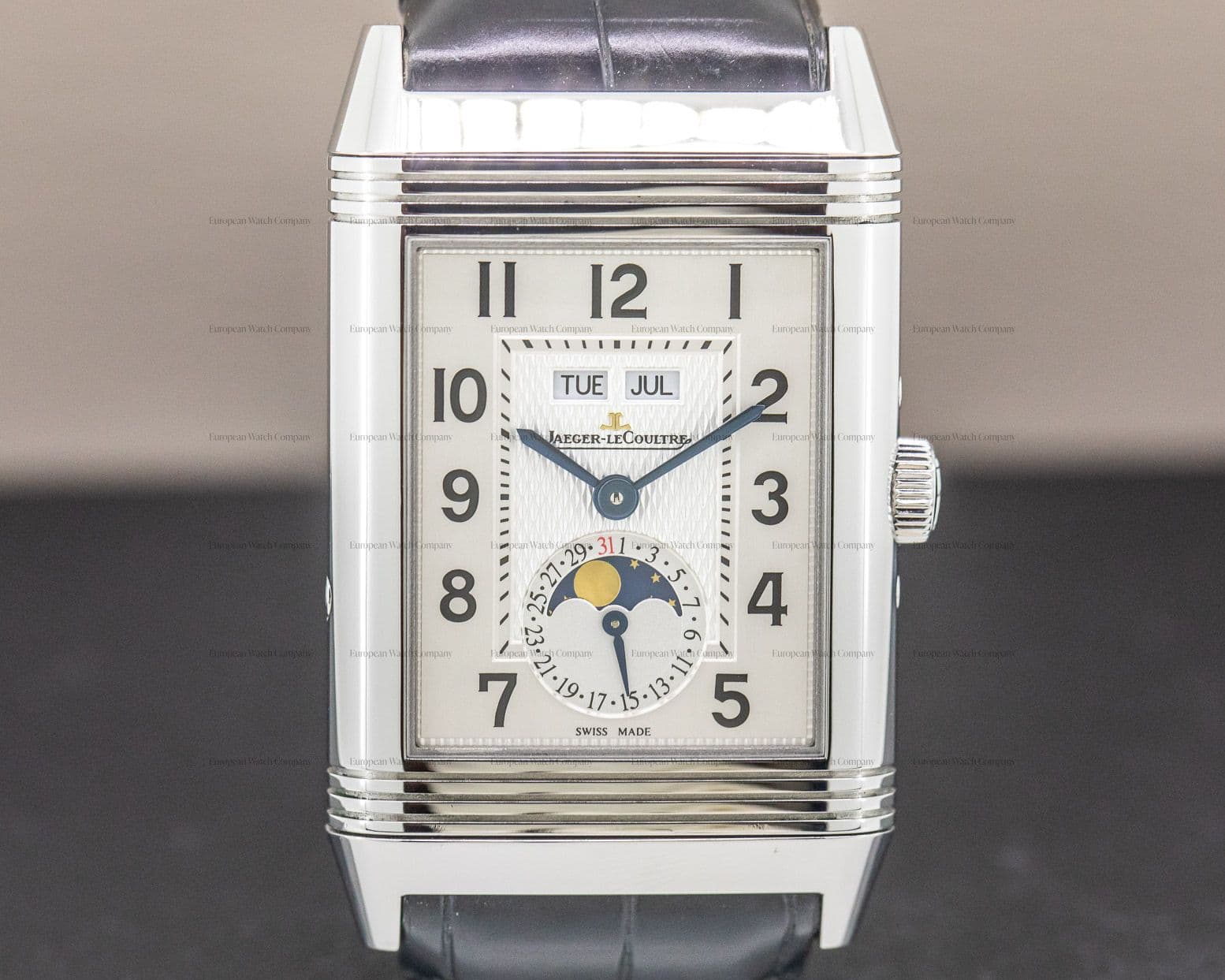 Jaeger LeCoultre Reverso Grande Calendar SS Silver Dial 