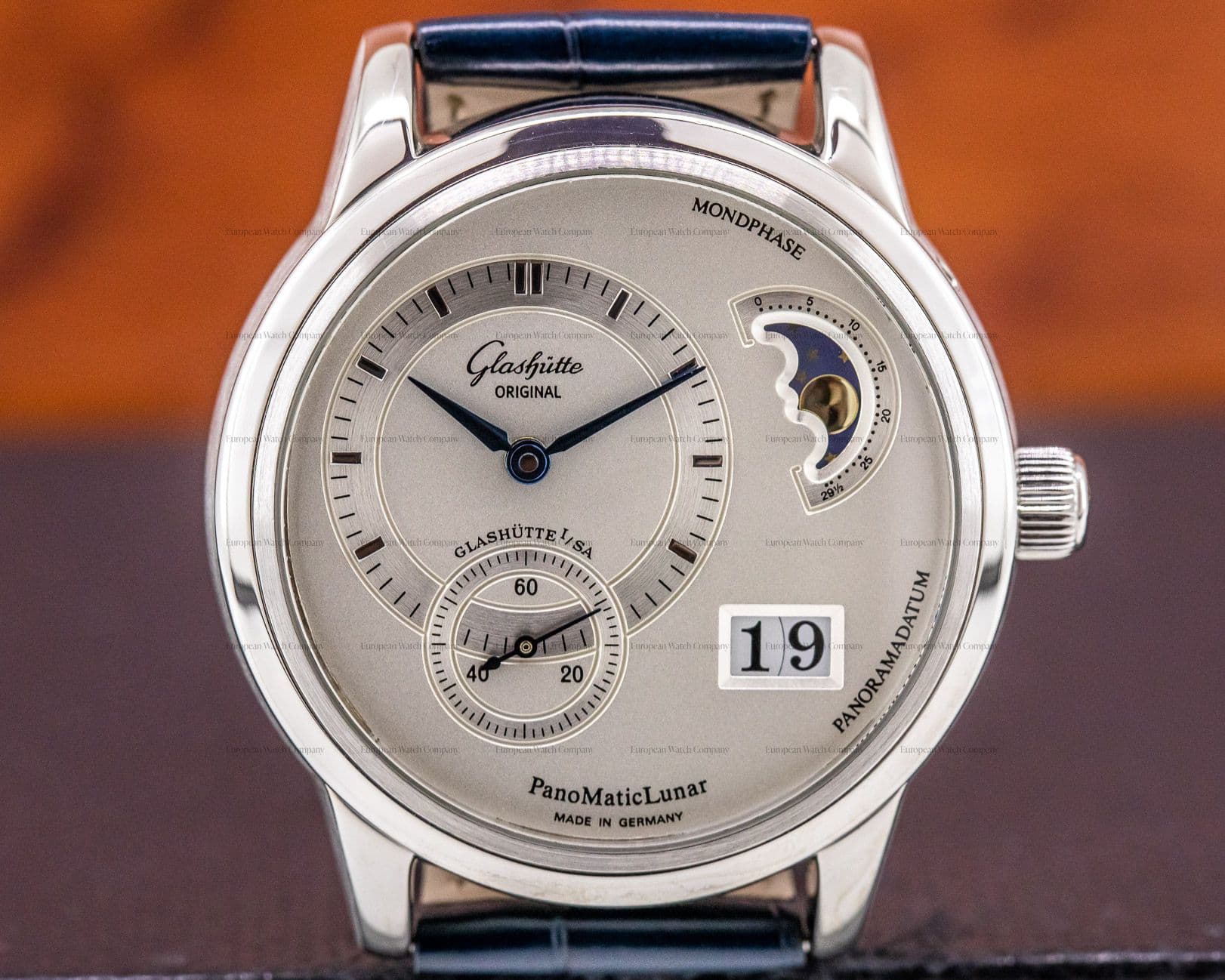 Glashutte Original PanoMaticLunar SS Silver Dial 