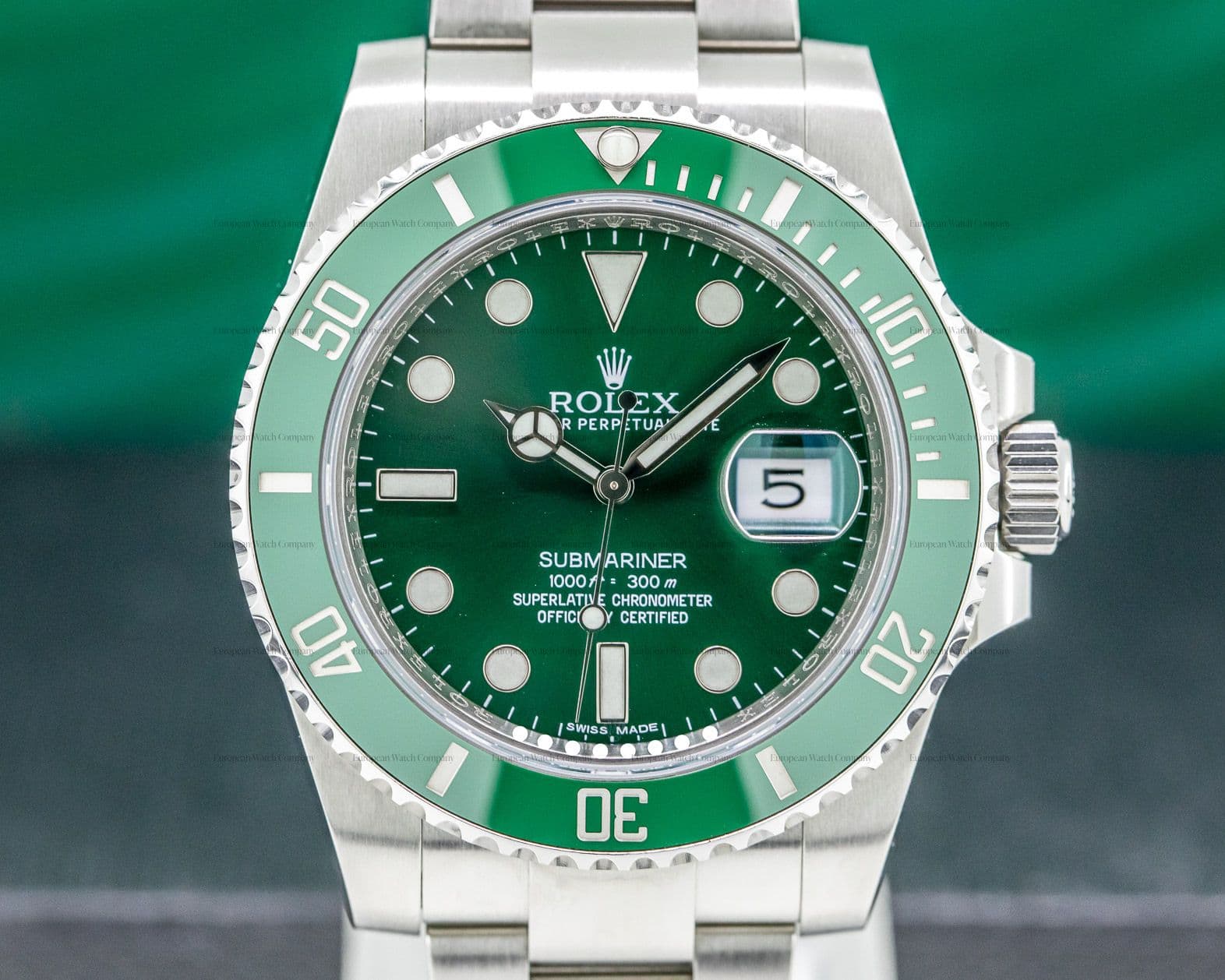 Rolex Submariner Green Ceramic "OMAN KHANJAR" Green Dial RARE 