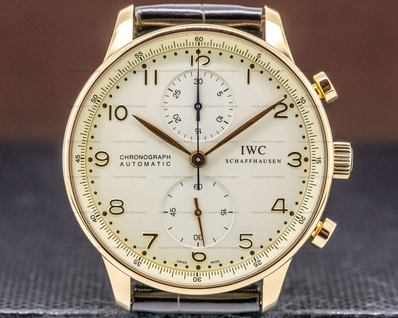 IWC Portugieser Chronograph 18K Rose Gold / Silver Dial  