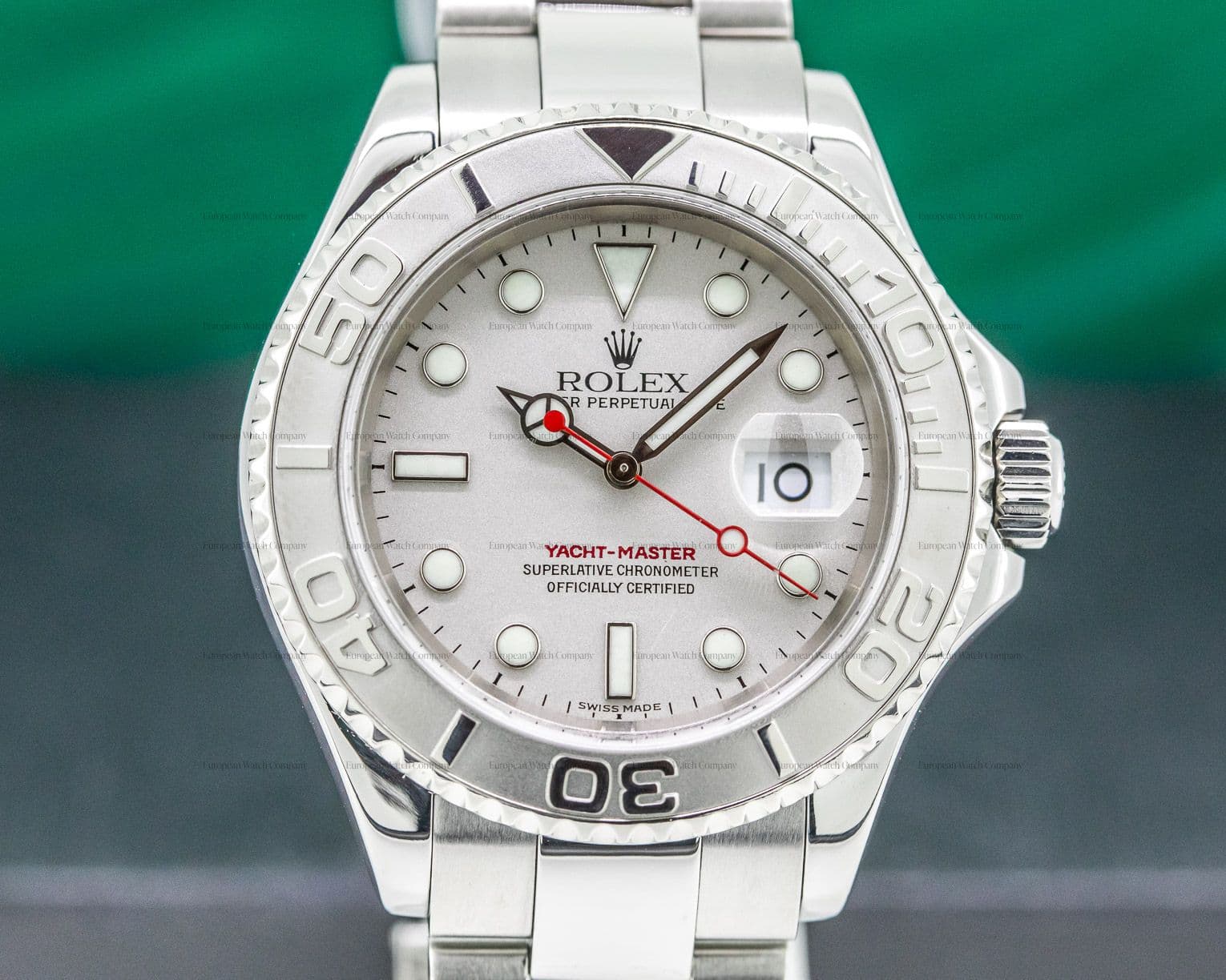 Rolex Yacht Master 16622 SS Platinum Bezel 