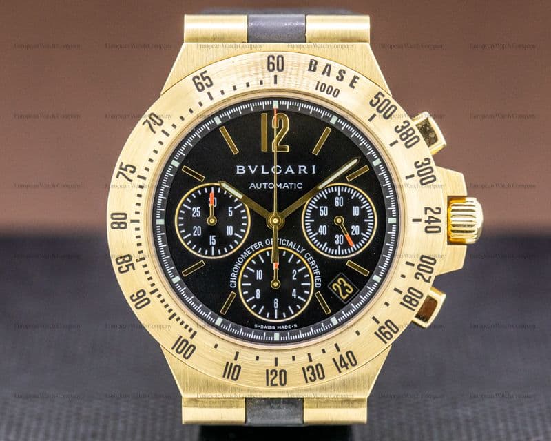 Bulgari Bulgari Diagono Professional Chronograph 18K Yellow Gold 