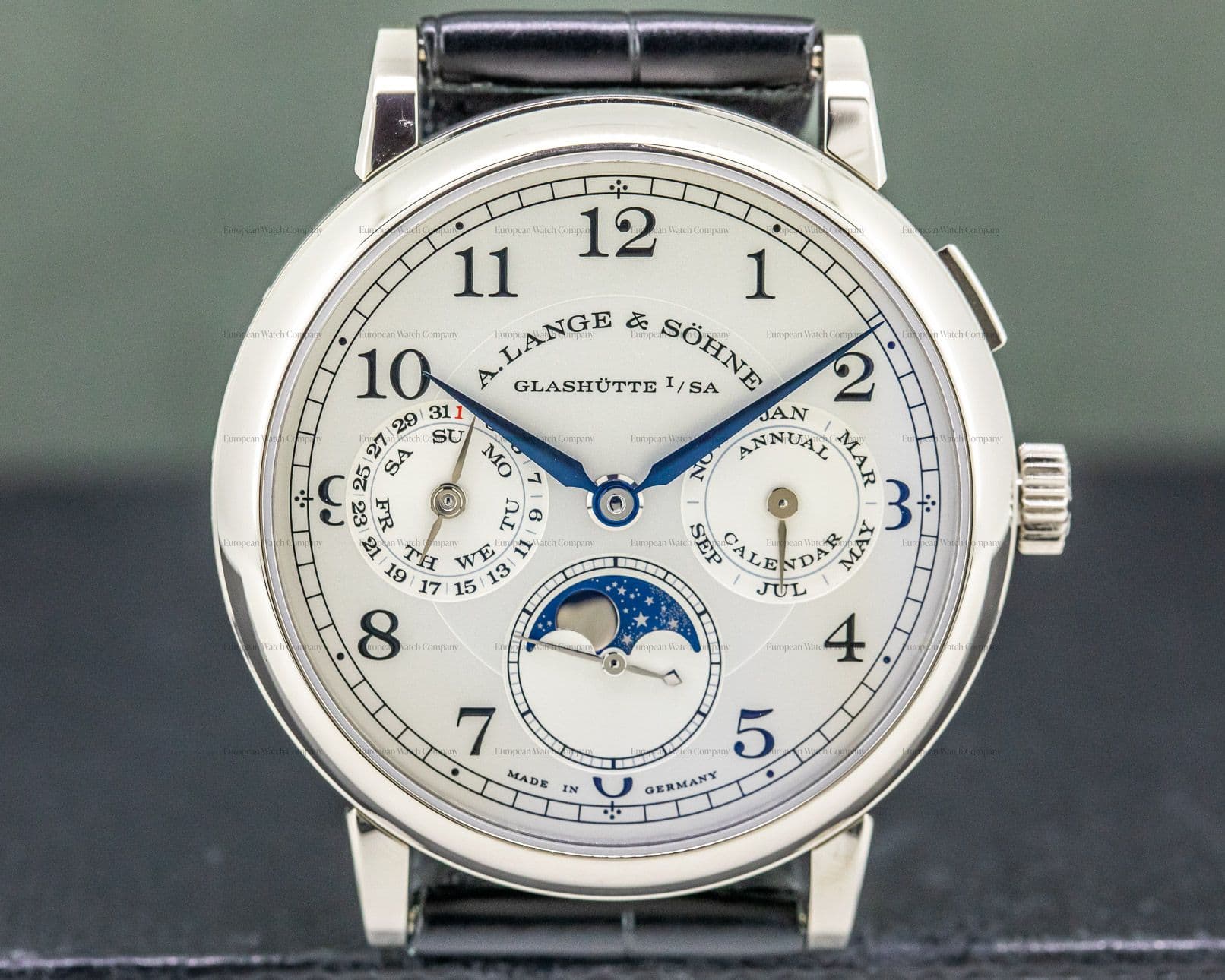 A. Lange and Sohne 1815 Annual Calendar 18k White Gold UNWORN