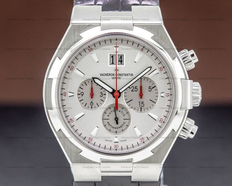 Vacheron Constantin Overseas Chronograph SS Silver Dial / Rubber LIMITED