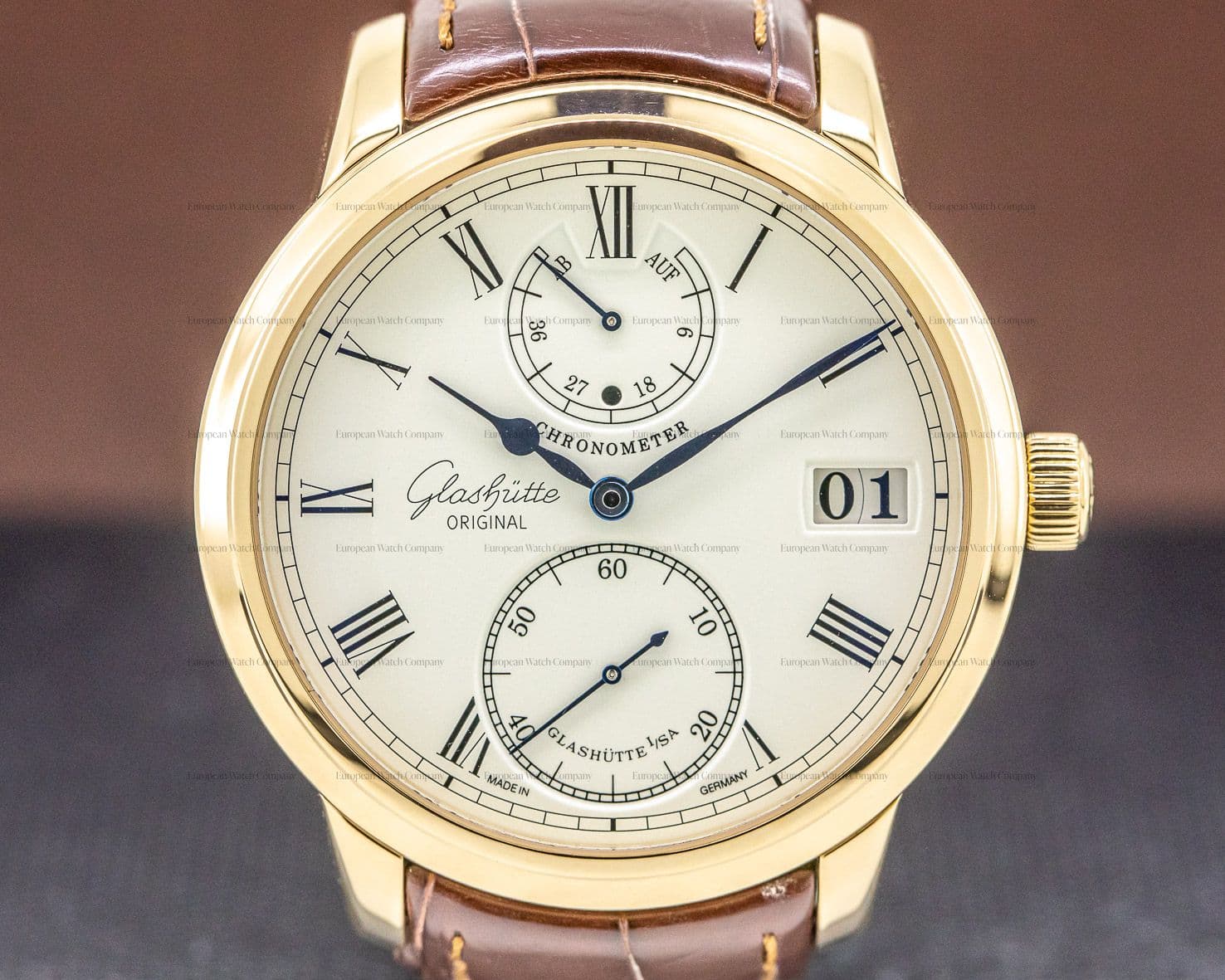 Glashutte Original Senator Chronometer 18K Rose Gold