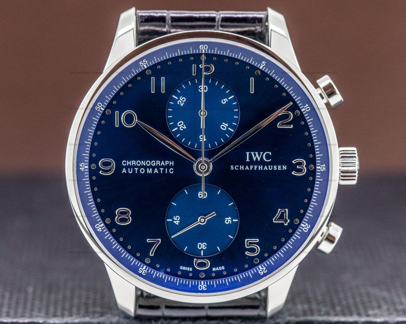 IWC Portuguese Chronograph SS Blue Dial