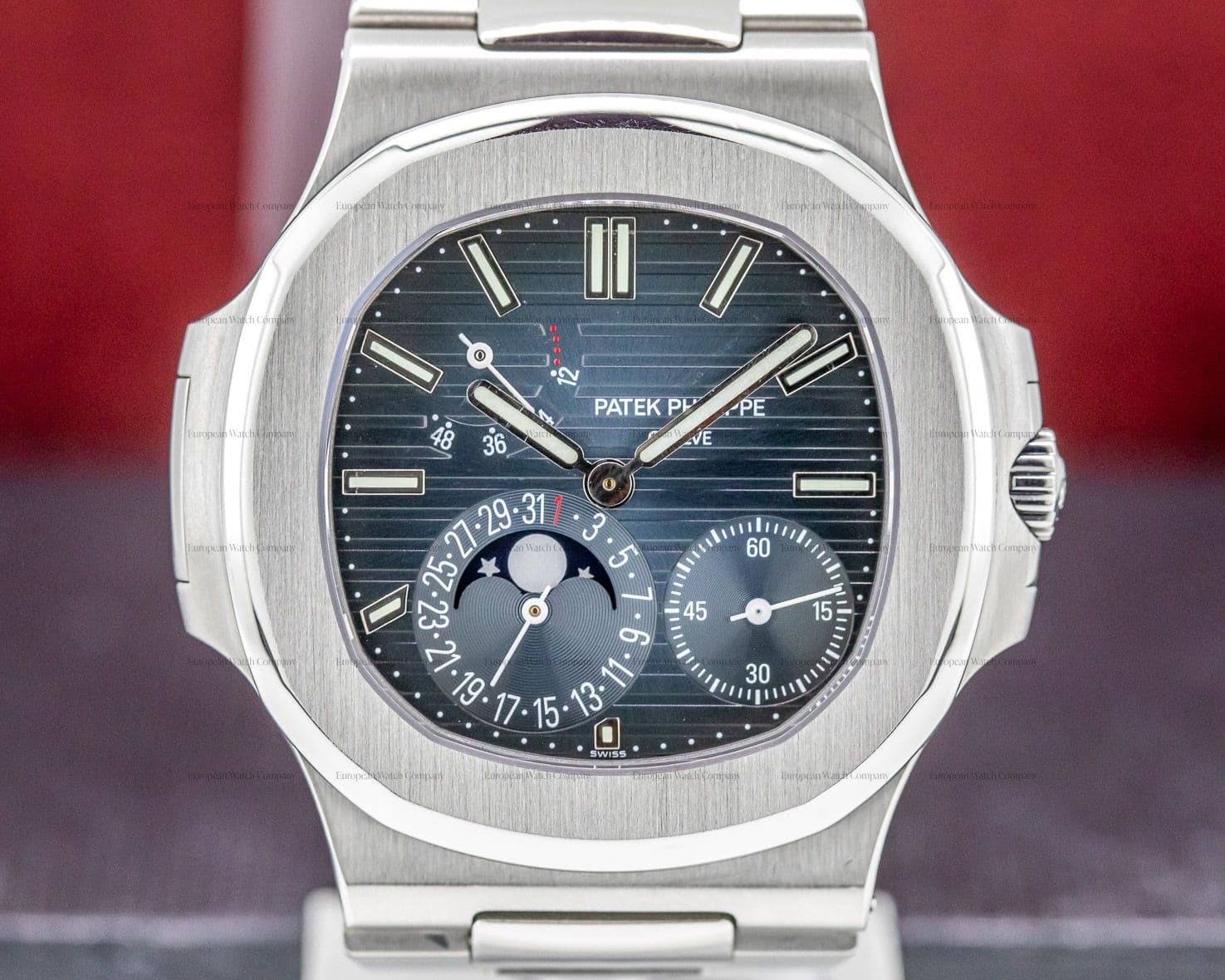 Patek Philippe Jumbo Nautilus Moonphase Power Reserve SS 