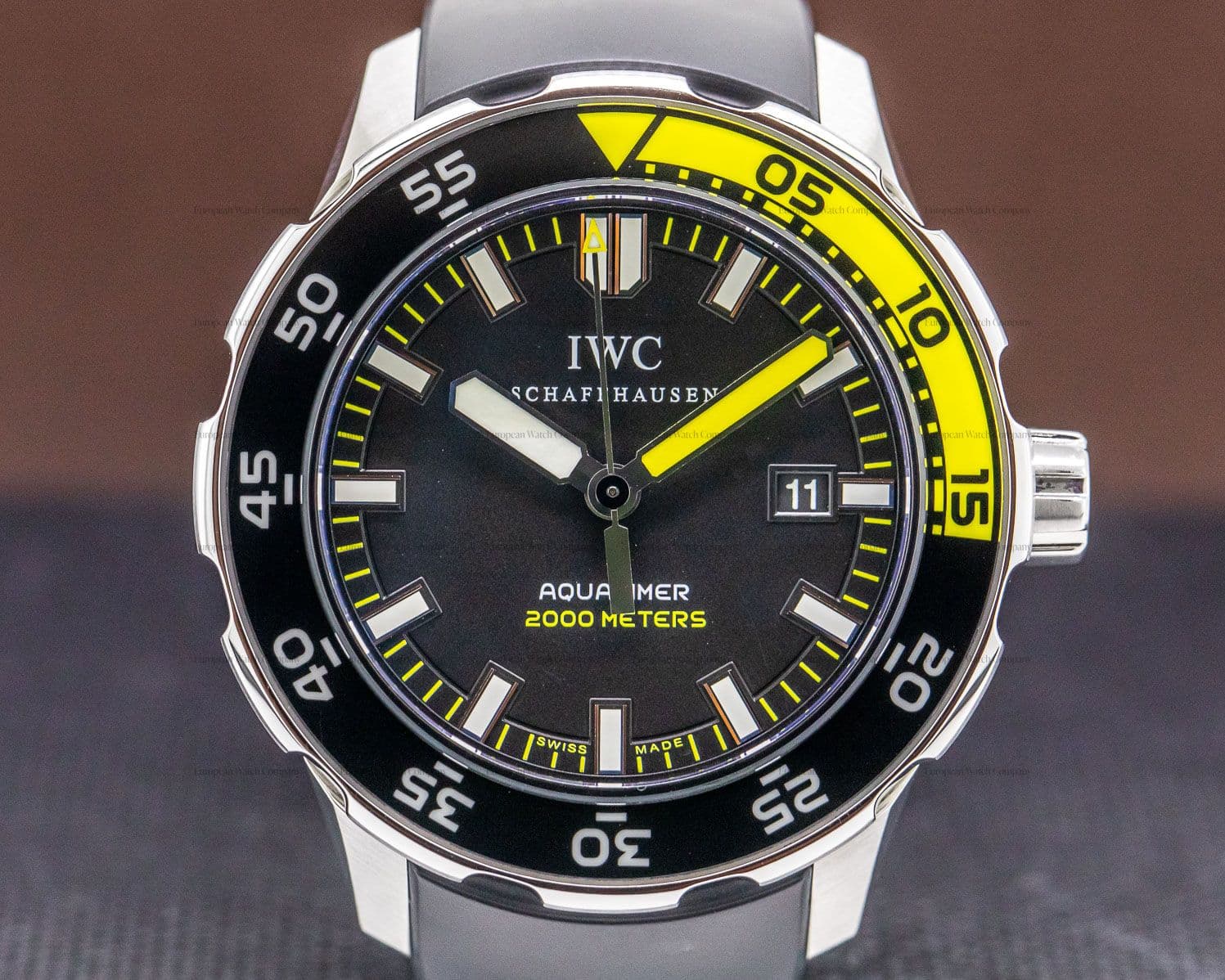 IWC Aquatimer 2000 Black Dial SS / Rubber