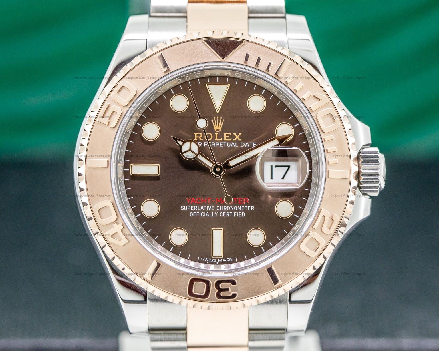 Rolex Yacht Master 18K / SS Chocolate Dial