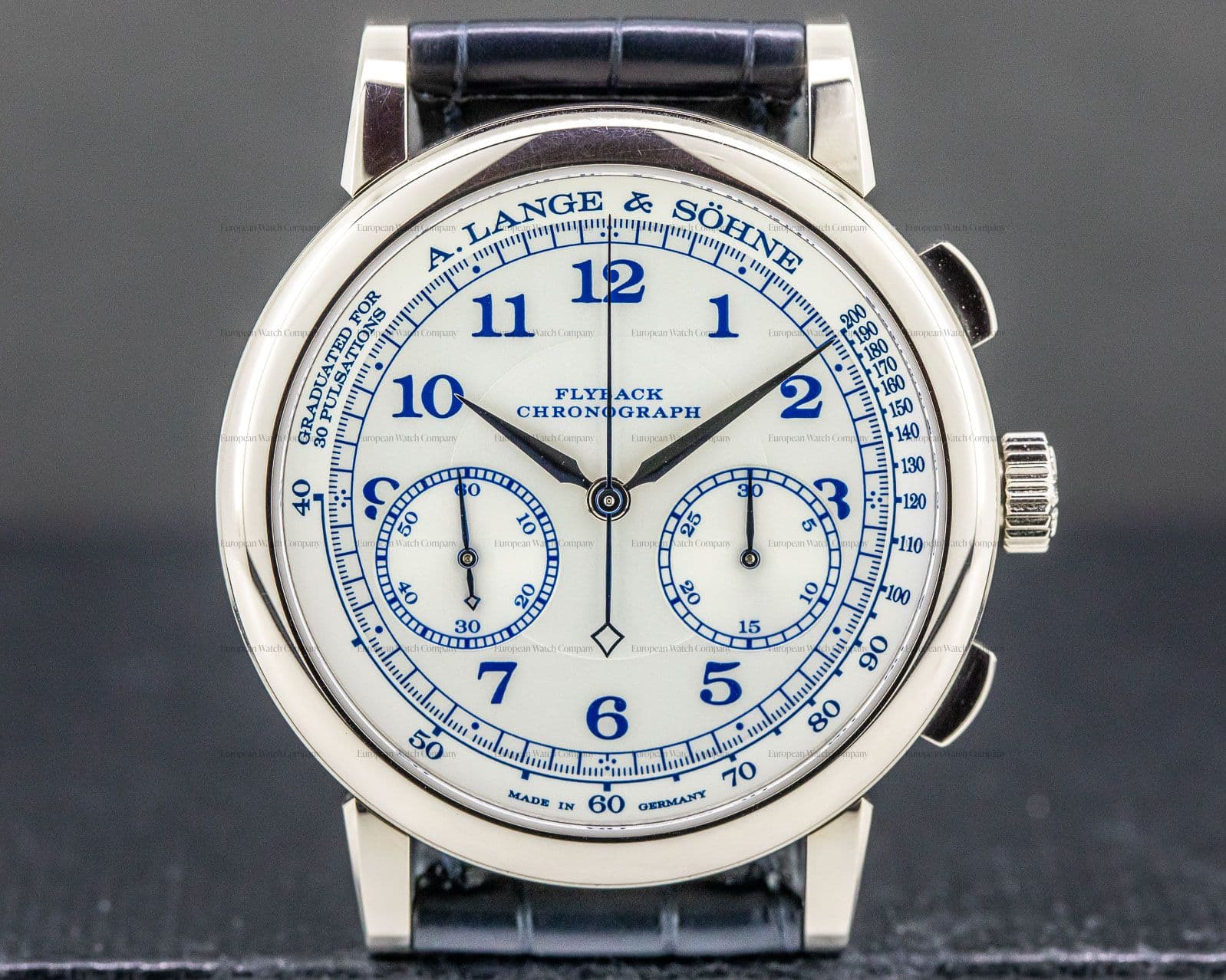 A. Lange and Sohne 1815 Chronograph 18K White Gold BOUTIQUE EDITION 
