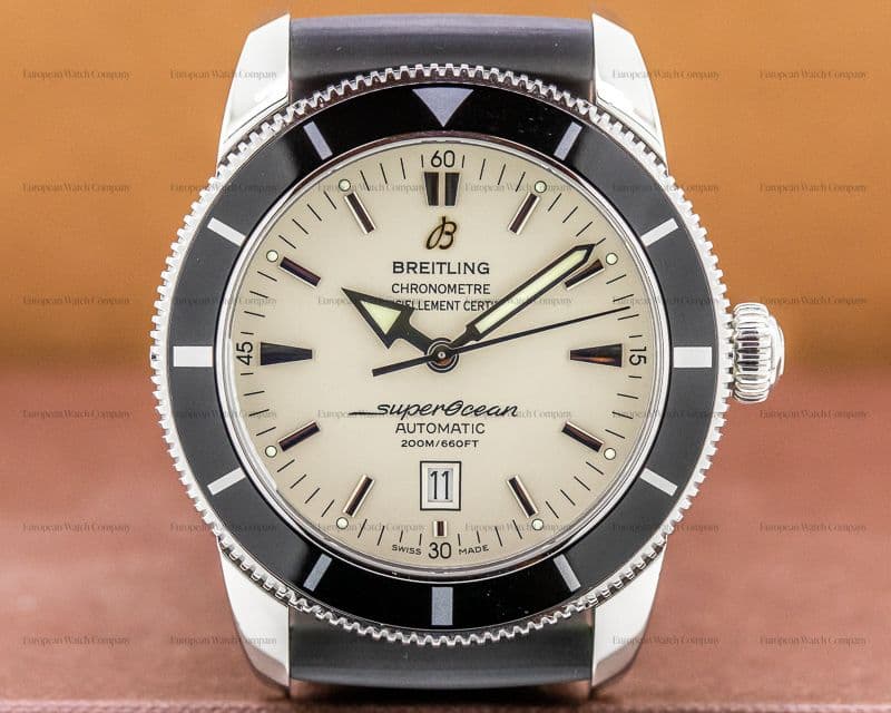 Breitling SuperOcean Heritage 46 Silver Dial SS / Rubber 
