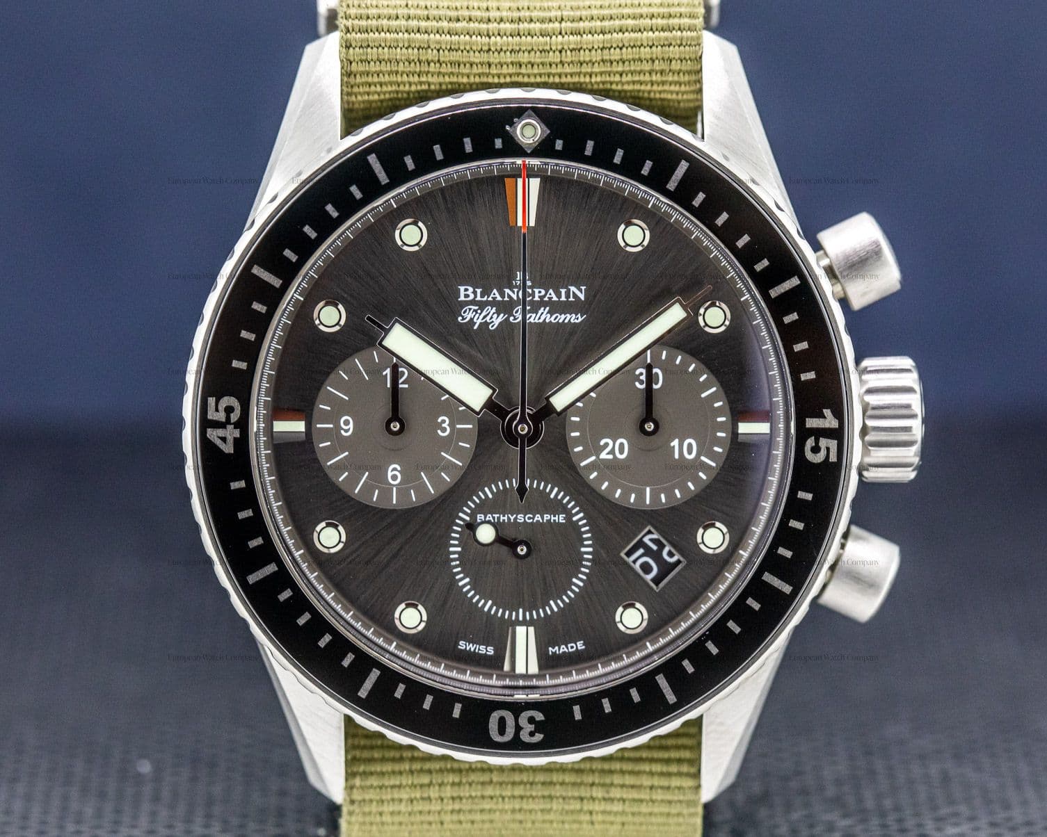 Blancpain Fifty Fathoms Bathyscaphe Flyback Chronograph SS / Nato