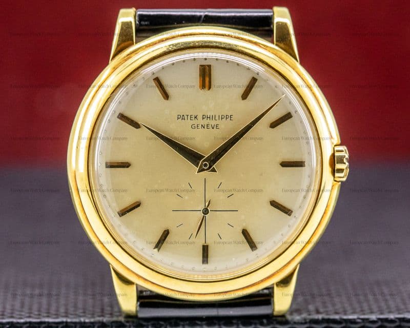 Patek Philippe Calatrava 2552 Automatic 'DISCO VOLANTE' 18K Yellow Gold 1957