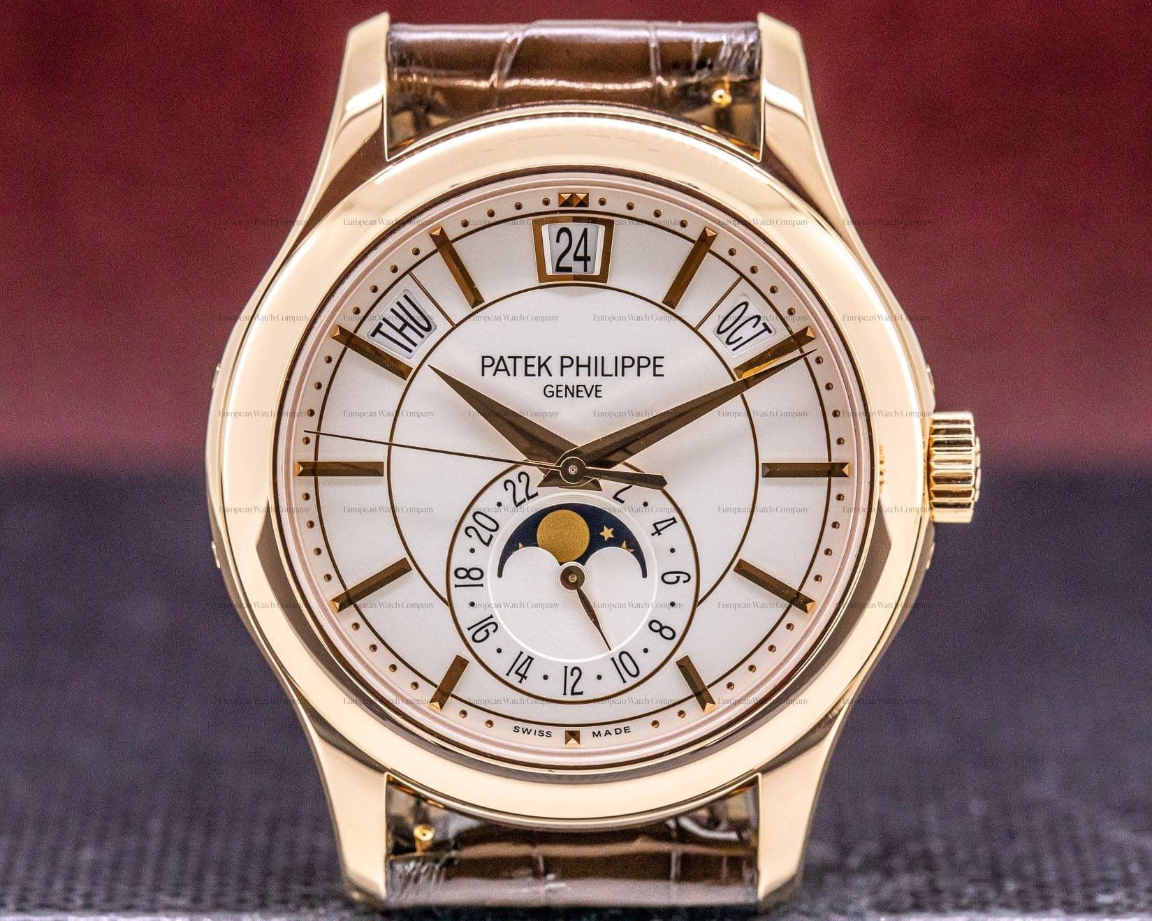 Patek Philippe Annual Calendar Silver Dial 18K Rose Gold

