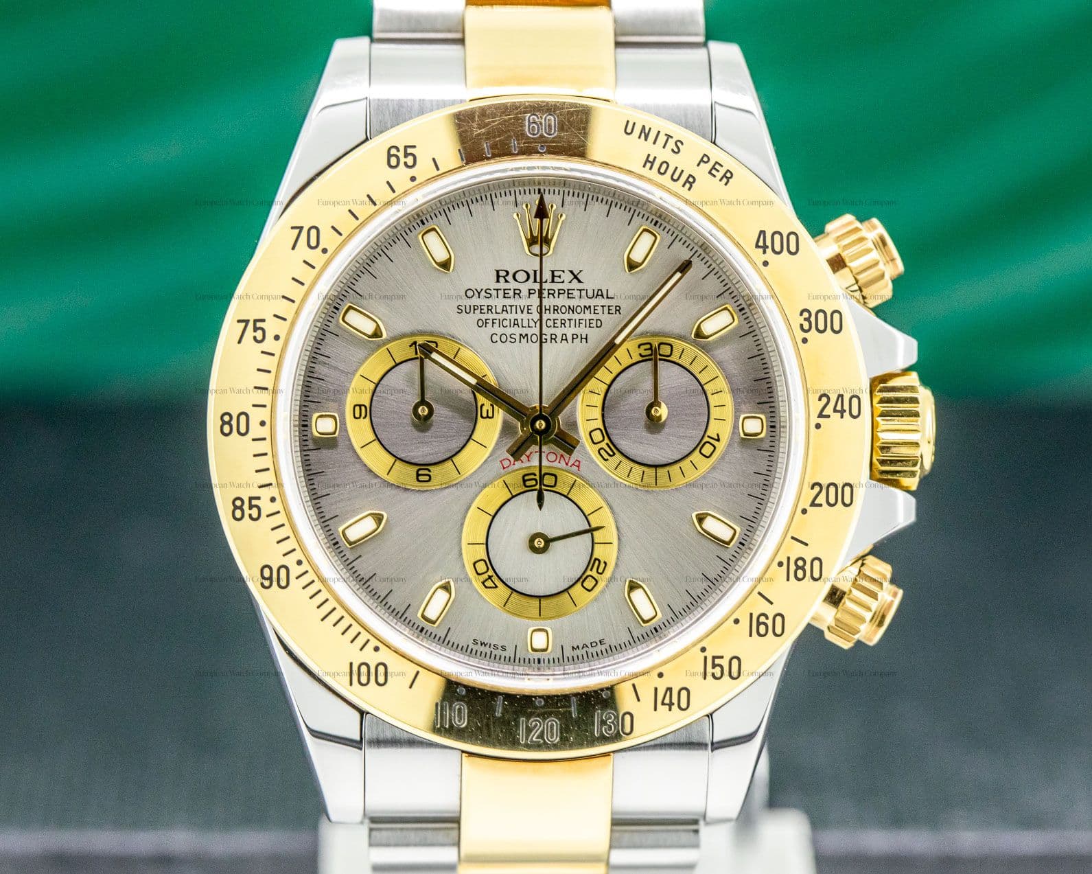 Rolex Daytona Slate Dial 18K Yellow Gold / SS FULL SET