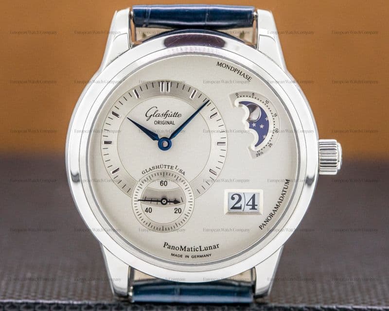 Glashutte Original PanoMaticLunar SS Silver Dial 