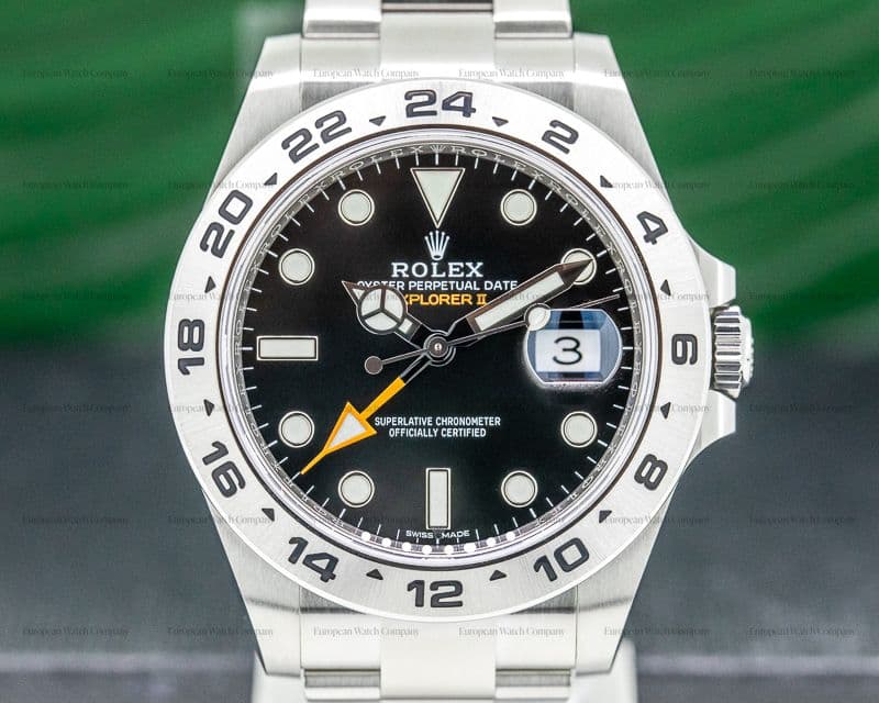 Rolex Explorer II Black Dial SS / FULL SET 