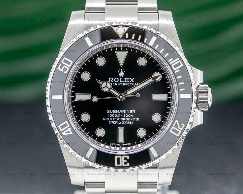Rolex Submariner No Date Ceramic Bezel SS