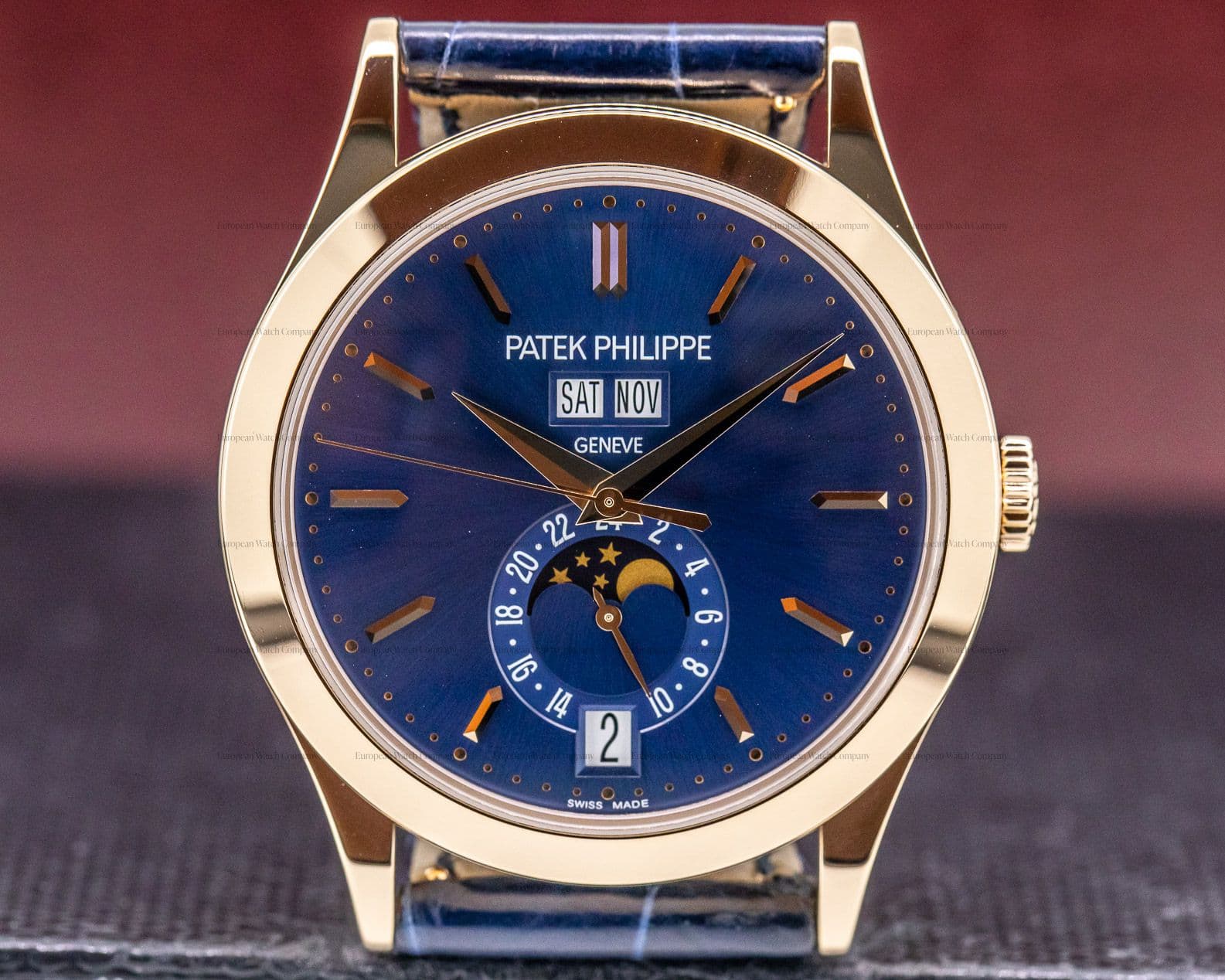 Patek Philippe Annual Calendar Rose Gold Blue Dial