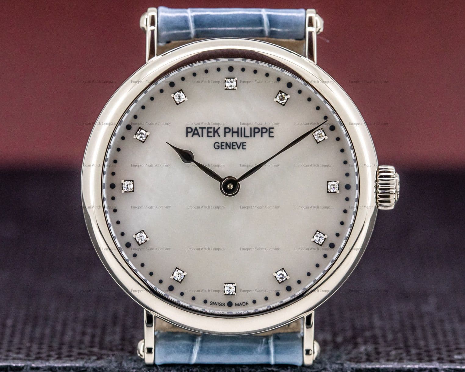 Patek Philippe Ladies Calatrava New York 2017 Special Edition 18K WG MOP Dial LIMITED 