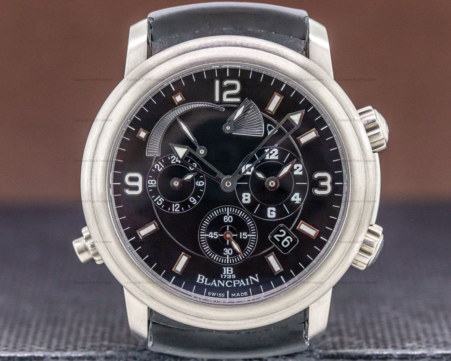 Blancpain Leman Alarm GMT Titanium / Strap