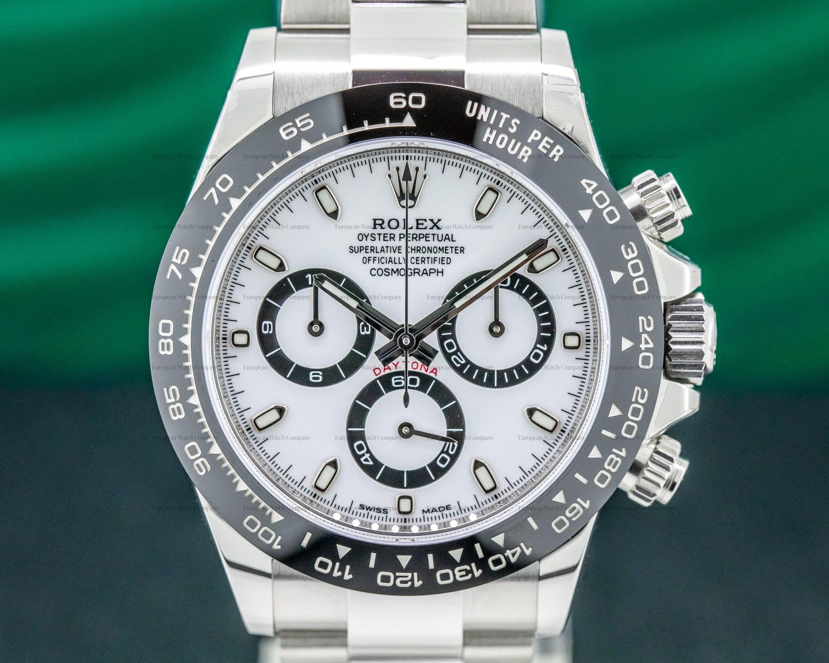 Rolex Daytona Ceramic Bezel SS / White Dial 