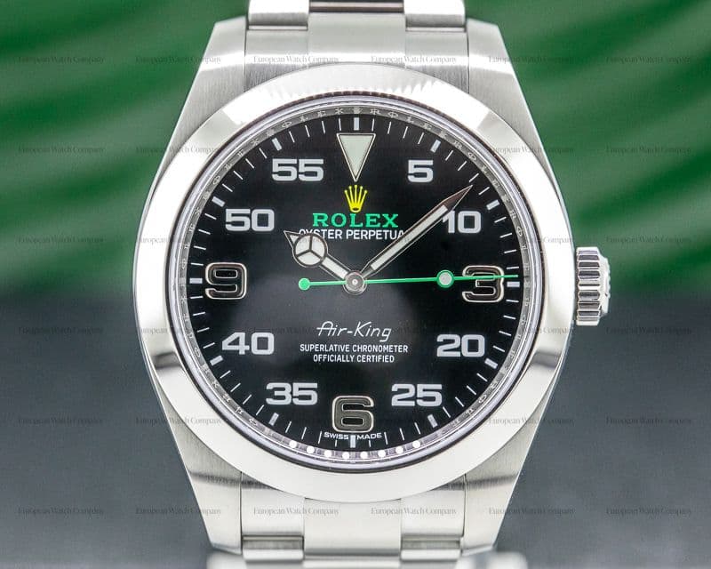 Rolex Air King Black Dial SS 