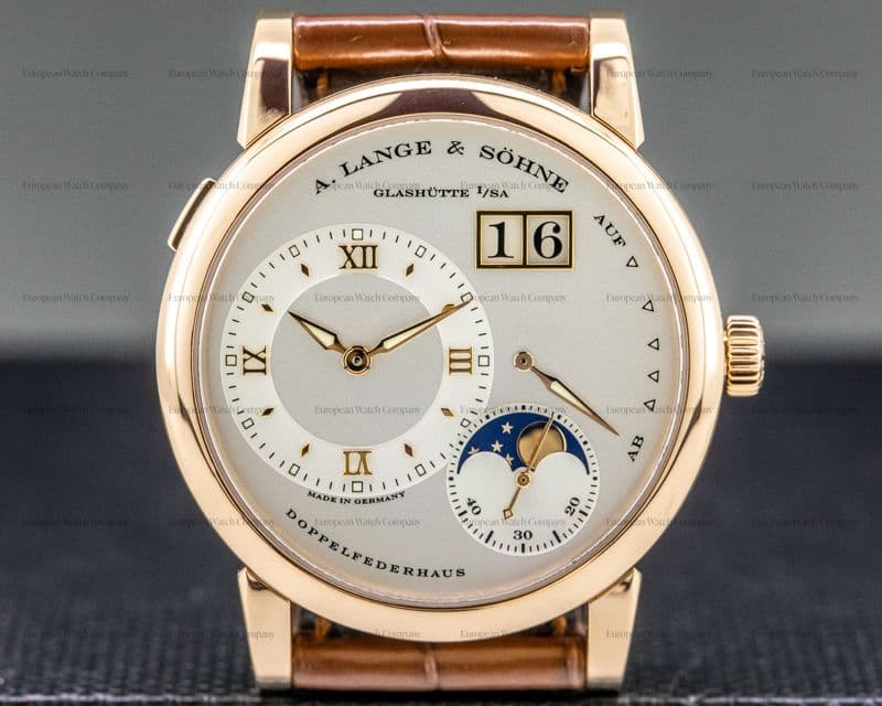 A. Lange and Sohne Lange 1 Moon 18K Rose Gold