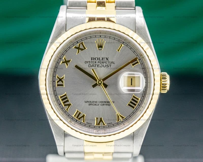 Rolex Datejust Roman Dial Jubiliee Roman 18K / SS 