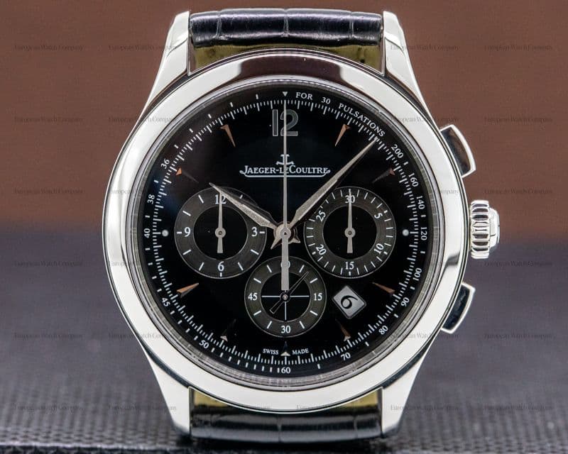 Jaeger LeCoultre Master Control Chronograph SS Black Dial